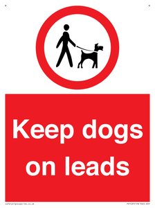 Keep dogs on leads